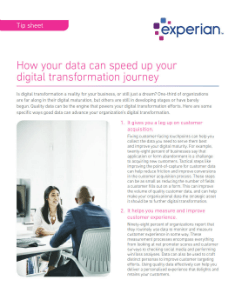 How your data can speed up your digital transformation journey