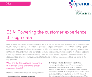 Powering the customer experience through data