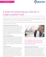6 steps for preparing your data for a single customer view