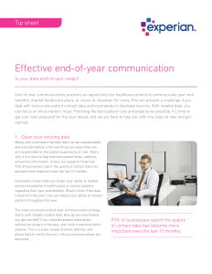 End of year communications for healthcare