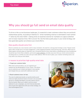 email data quality