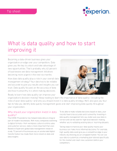 what is data quality and how to start improving it