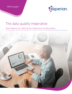 data quality imperative 