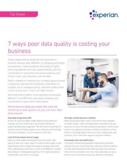 7 ways poor data quality is costing your business